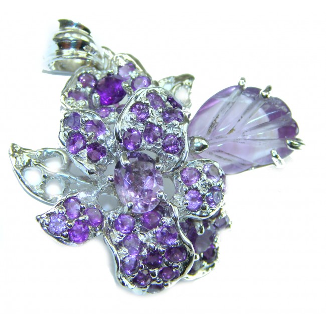 Summer Beauty Amethyst .925 Sterling Silver handcrafted Pendant