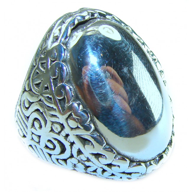 Natural Beauty Italy Made Silver Sterling Silver ring s. 6 1/4