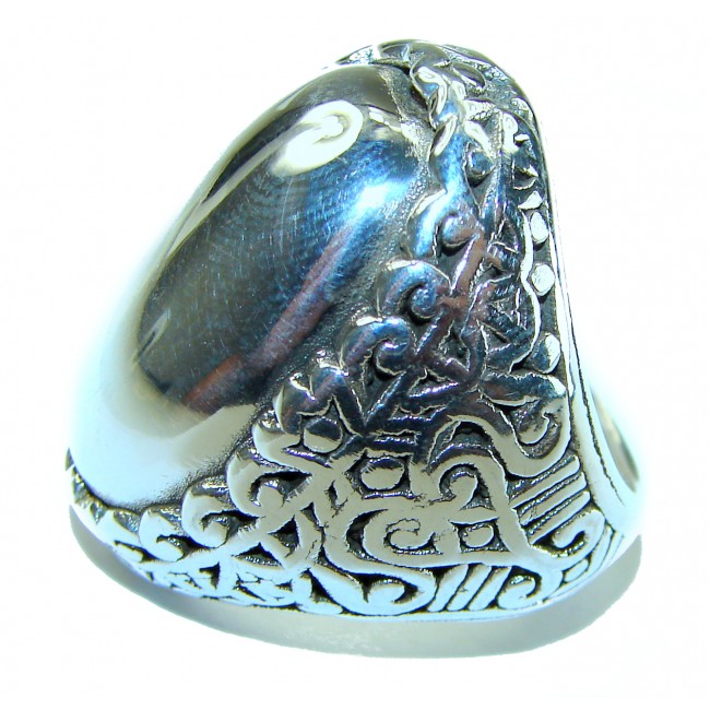 Natural Beauty Italy Made Silver Sterling Silver ring s. 6 1/4