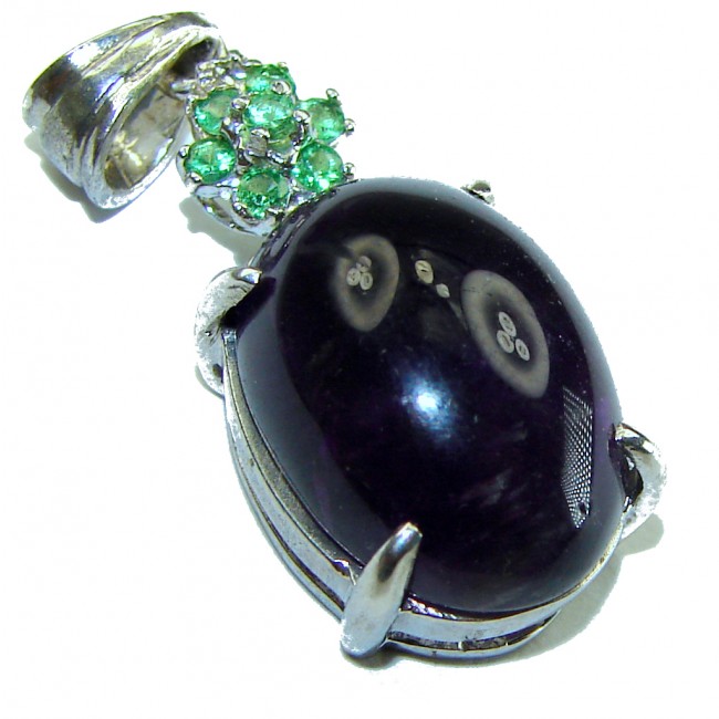 Best quality Genuine Amethyst .925 Sterling Silver handcrafted pendant