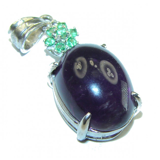 Best quality Genuine Amethyst .925 Sterling Silver handcrafted pendant