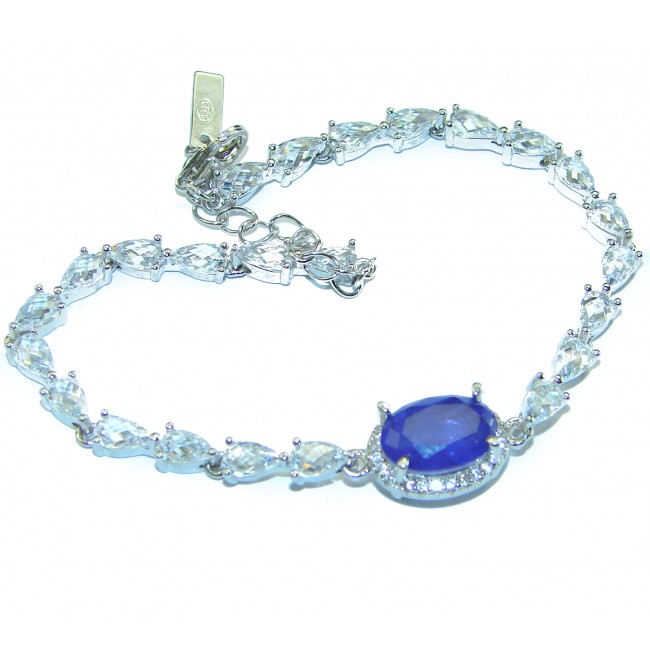 Endless Love Sapphire .925 Sterling Silver handcrafted Bracelet