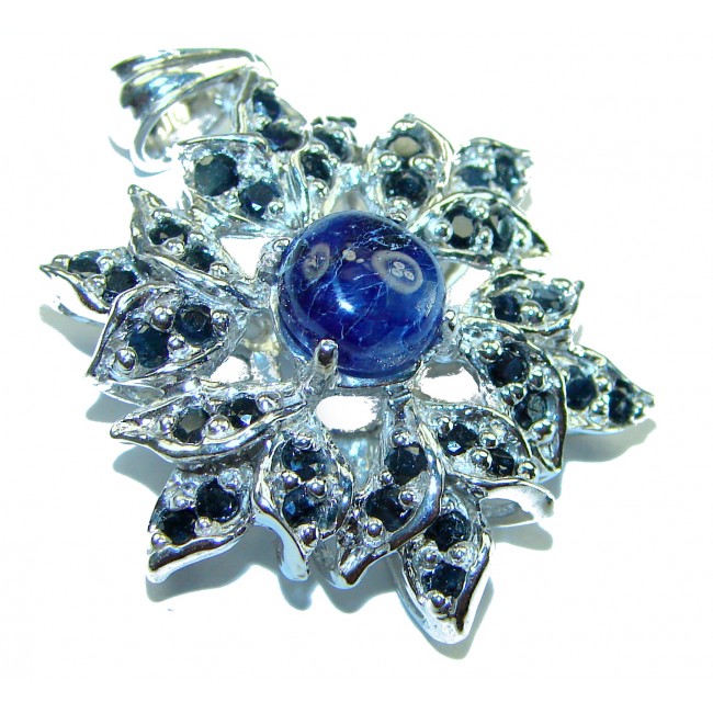 10.2 carat Tanzanite Sapphire .925 Sterling Silver handcrafted pendant