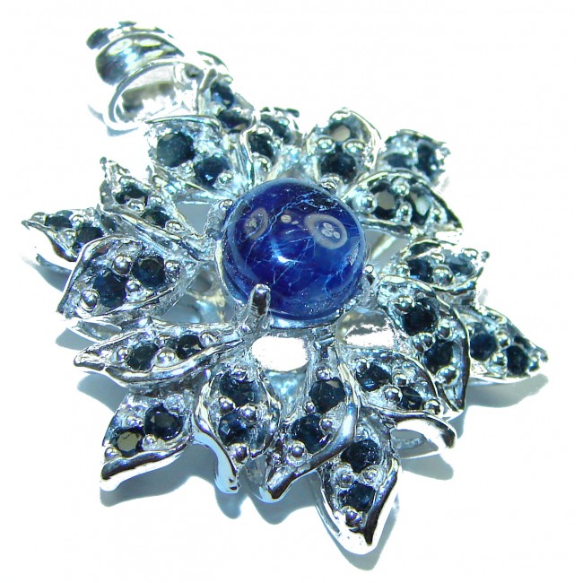 10.2 carat Tanzanite Sapphire .925 Sterling Silver handcrafted pendant