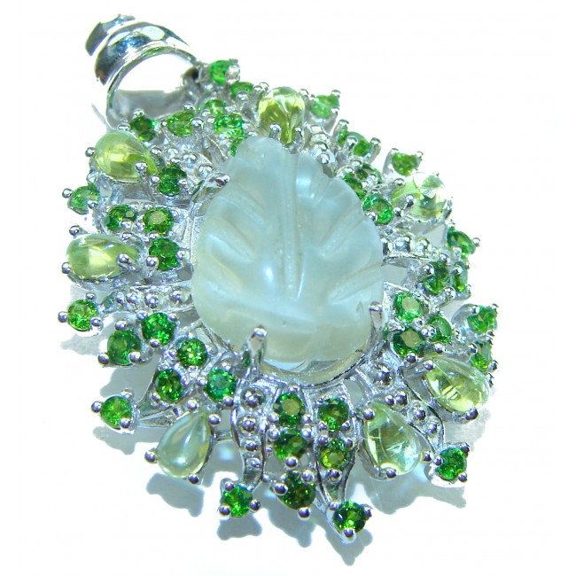 Green Ivy Green Amethyst - Prasolite .925 Sterling Silver handcrafted pendant