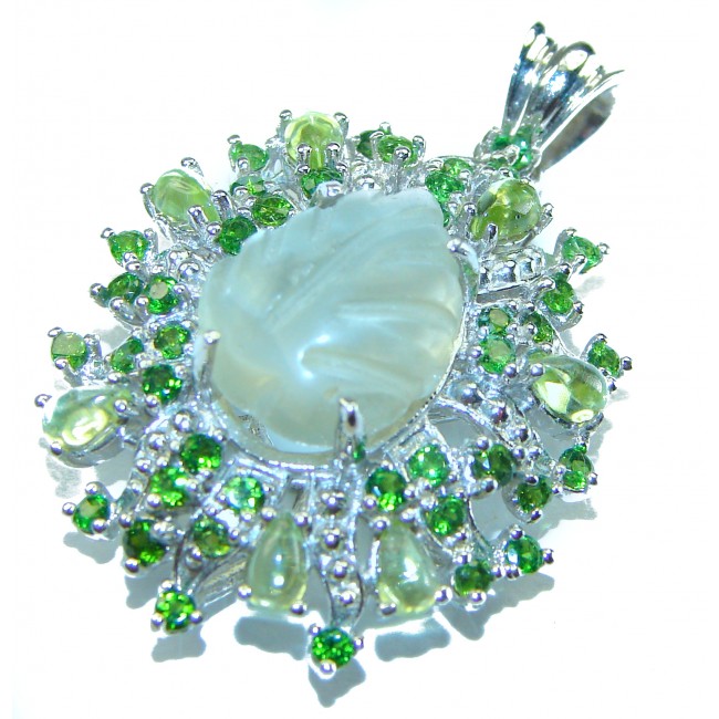 Green Ivy Green Amethyst - Prasolite .925 Sterling Silver handcrafted pendant