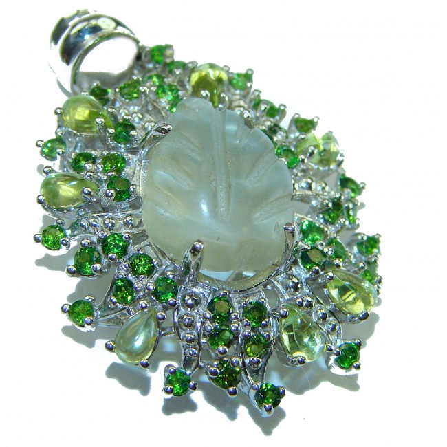 Green Ivy Green Amethyst - Prasolite .925 Sterling Silver handcrafted pendant