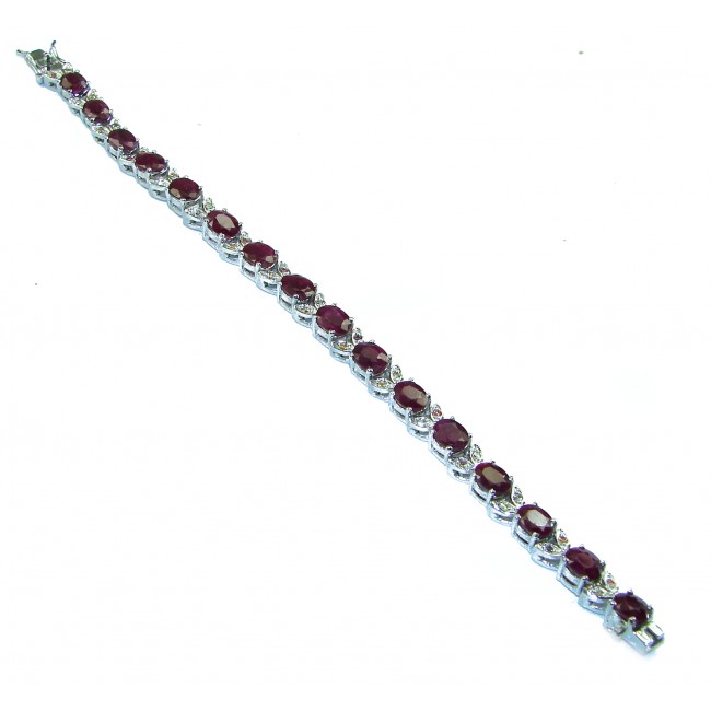 Incredible design authentic Ruby .925 Sterling Silver handmade Bracelet