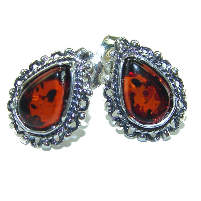 Baltic Amber .925 Sterling Silver earrings