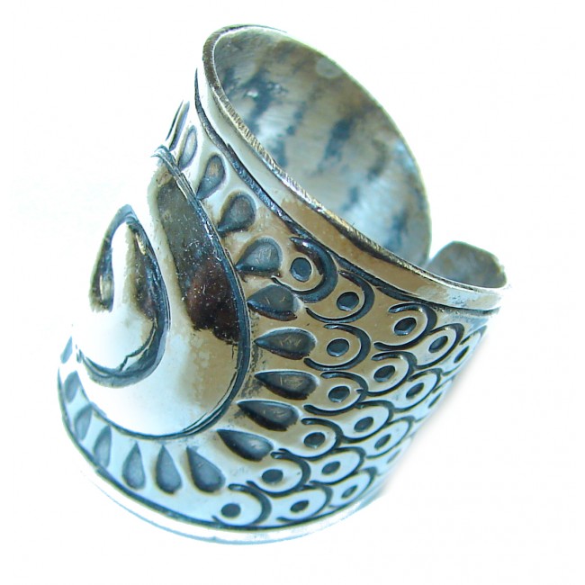 Bali made .925 Sterling Silver ring size 9 adjustable