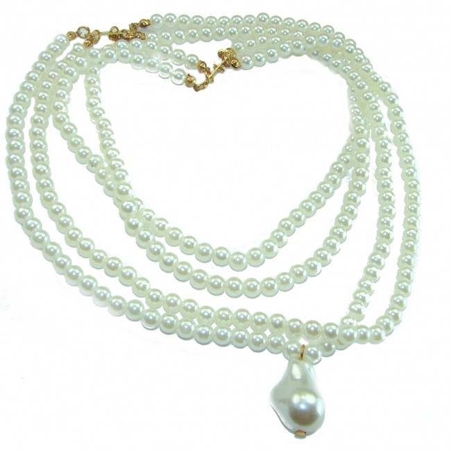 Precious Beauty freshewater Pearls .925 Sterling Silver handcrafted Necklace