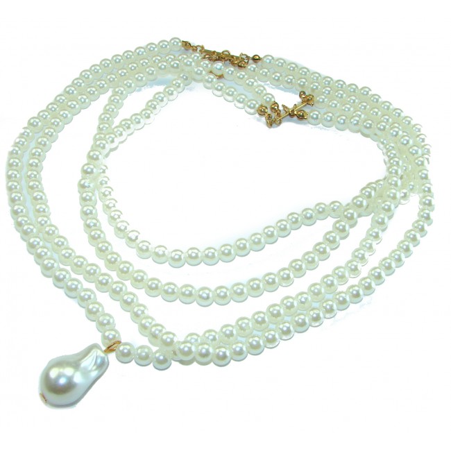 Precious Beauty freshewater Pearls .925 Sterling Silver handcrafted Necklace