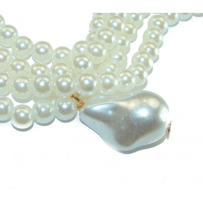 Precious Beauty freshewater Pearls .925 Sterling Silver handcrafted Necklace