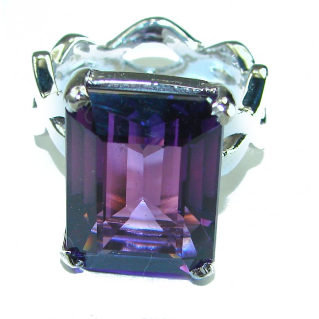 Purple Garden Amethyst .925 Sterling Silver Handcrafted Ring size 6