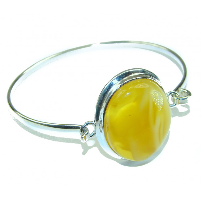 Excellent Baltic Amber .925 Sterling Silver entirely handcrafted Bracelet