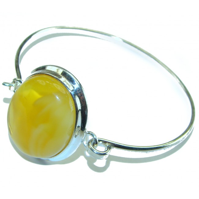 Excellent Baltic Amber .925 Sterling Silver entirely handcrafted Bracelet