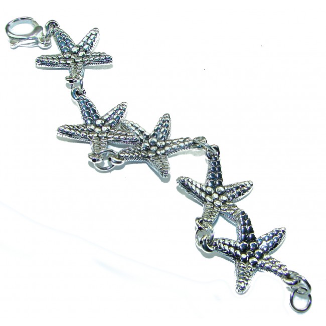 Seaside Italy made Starfish Bracelet in best quality .925 Sterling Silver