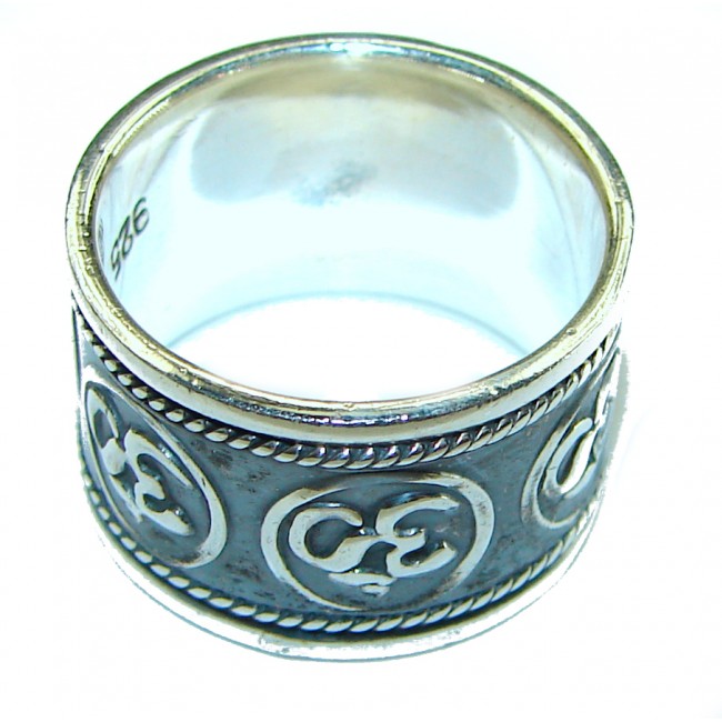 Bali made .925 Sterling Silver handcrafted Ring s. 5 3/4