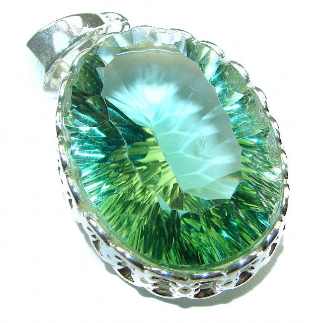 Green Ivy Green Amethyst - Prasolite .925 Sterling Silver handcrafted pendant