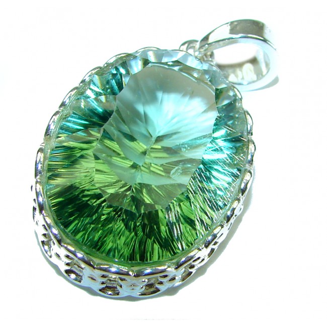 Green Ivy Green Amethyst - Prasolite .925 Sterling Silver handcrafted pendant