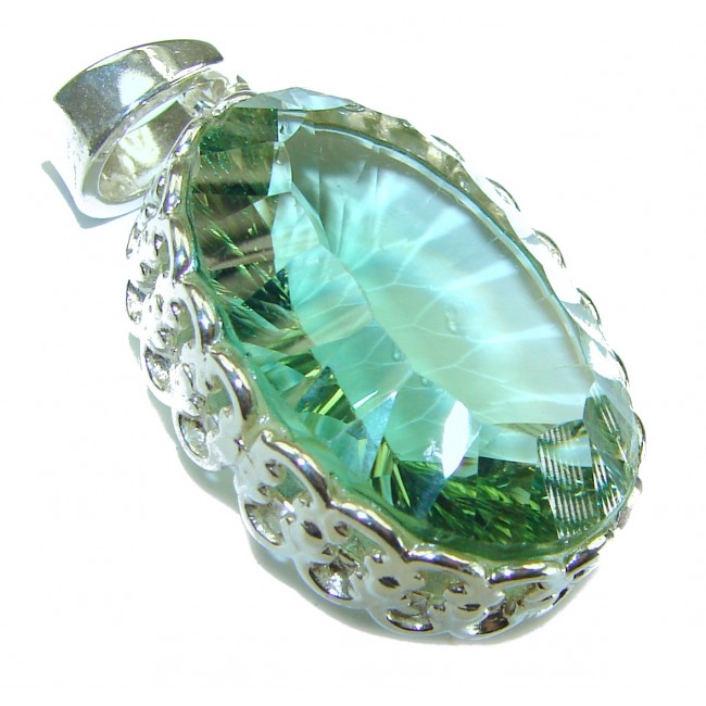 Green Ivy Green Amethyst - Prasolite .925 Sterling Silver handcrafted pendant