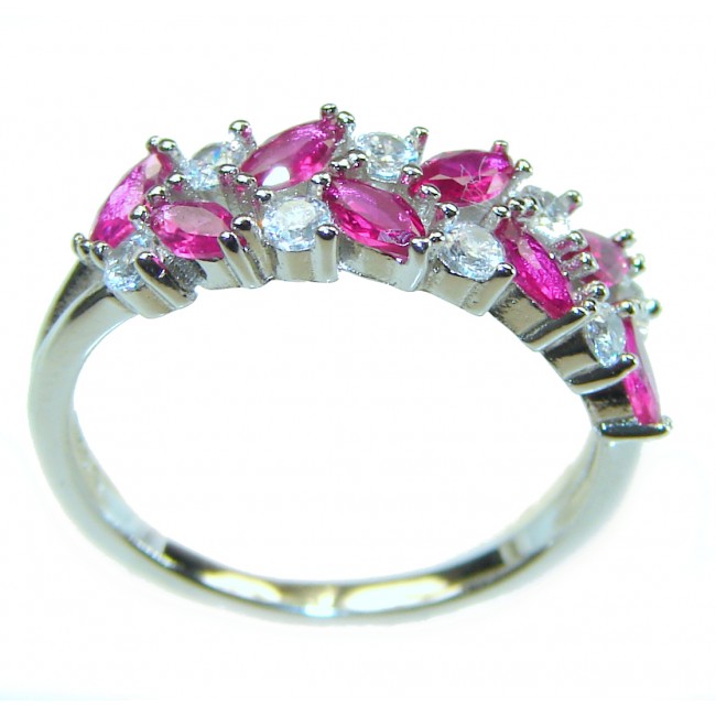 Special Ruby .925 Sterling Silver handmade ring s. 6