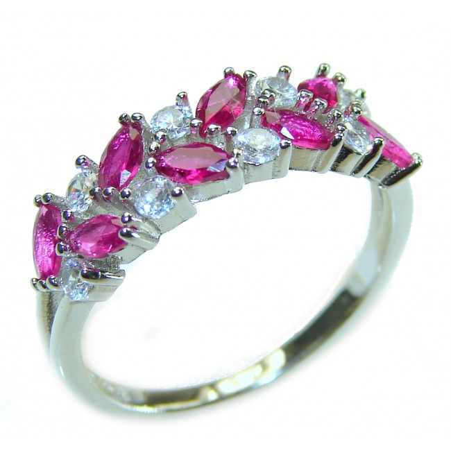 Special Ruby .925 Sterling Silver handmade ring s. 6