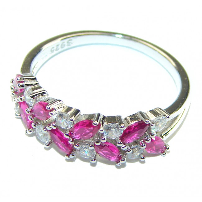 Special Ruby .925 Sterling Silver handmade ring s. 6