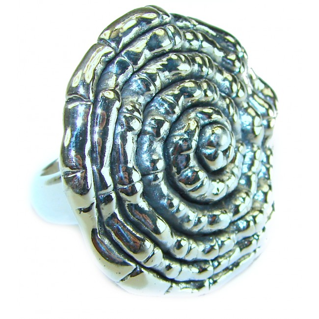 Large Italy Made Silver Sterling Silver ring s. 7 1/4