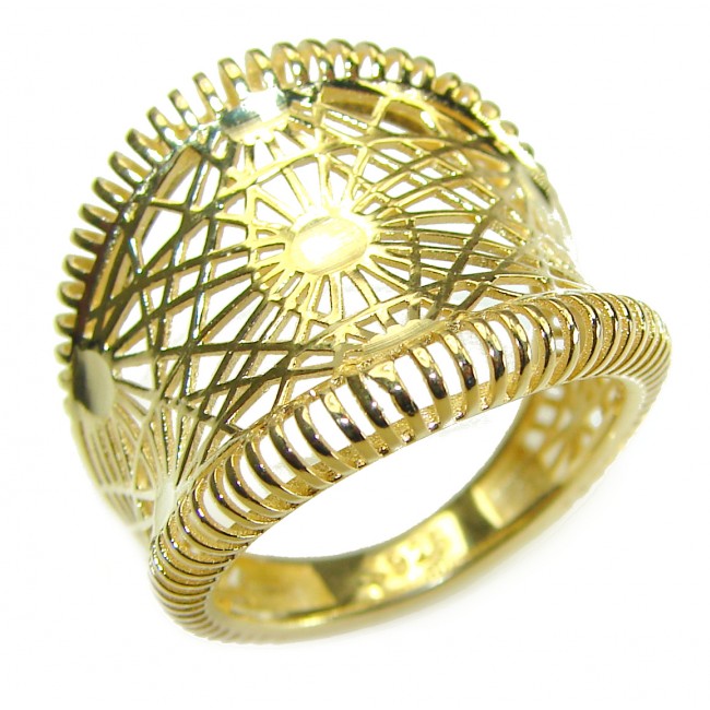 Golden Power 14K Gold over .925 Sterling Silver Ring Size 7