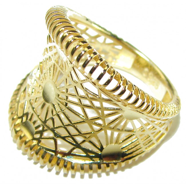 Golden Power 14K Gold over .925 Sterling Silver Ring Size 7