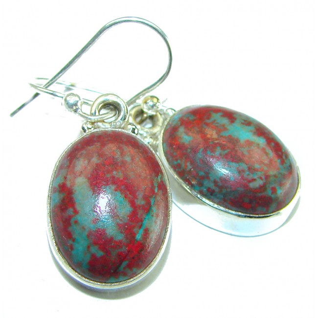 Natural Sonora Jasper Sterling Silver handcrafted Earrings