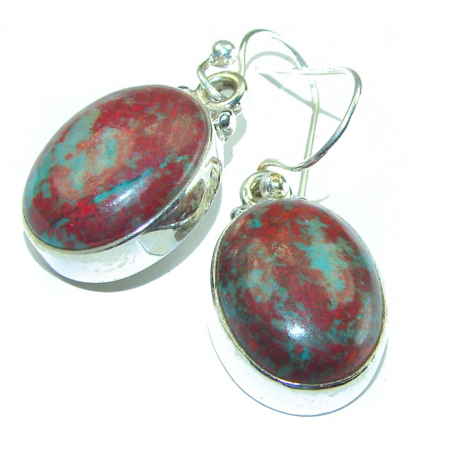 Natural Sonora Jasper Sterling Silver handcrafted Earrings