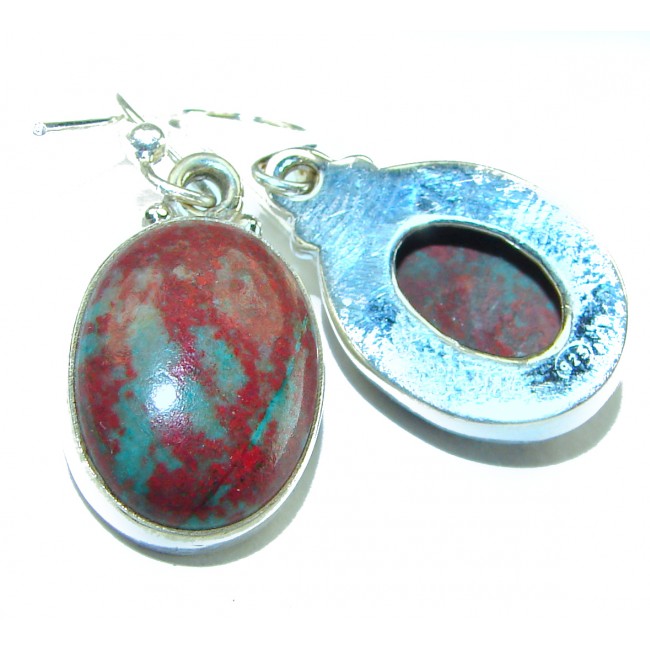 Natural Sonora Jasper Sterling Silver handcrafted Earrings