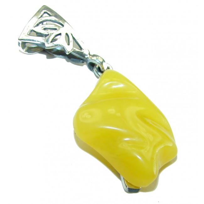 Butterscotch Baltic Amber .925 Sterling Silver handmade Pendant