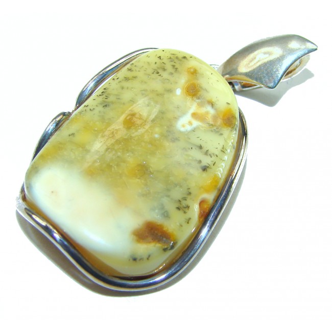 Butterscotch Baltic Amber .925 Sterling Silver handmade Pendant