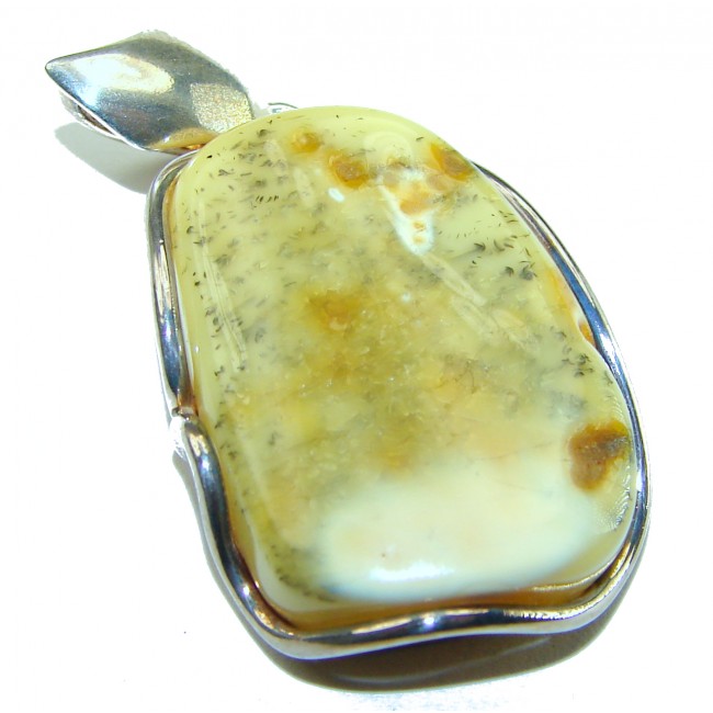 Butterscotch Baltic Amber .925 Sterling Silver handmade Pendant