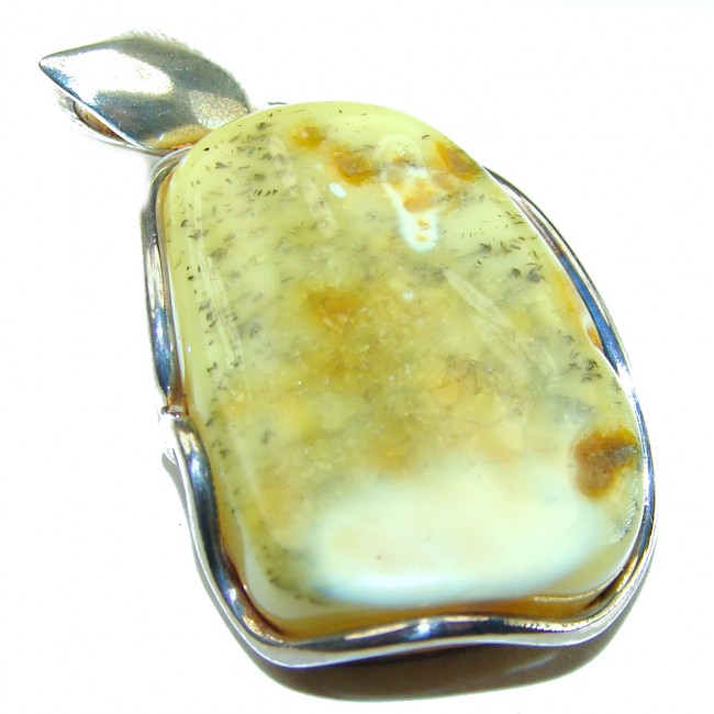 Butterscotch Baltic Amber .925 Sterling Silver handmade Pendant