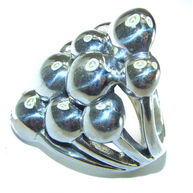 Natural Beauty Italy Made Silver Sterling Silver ring s. 8