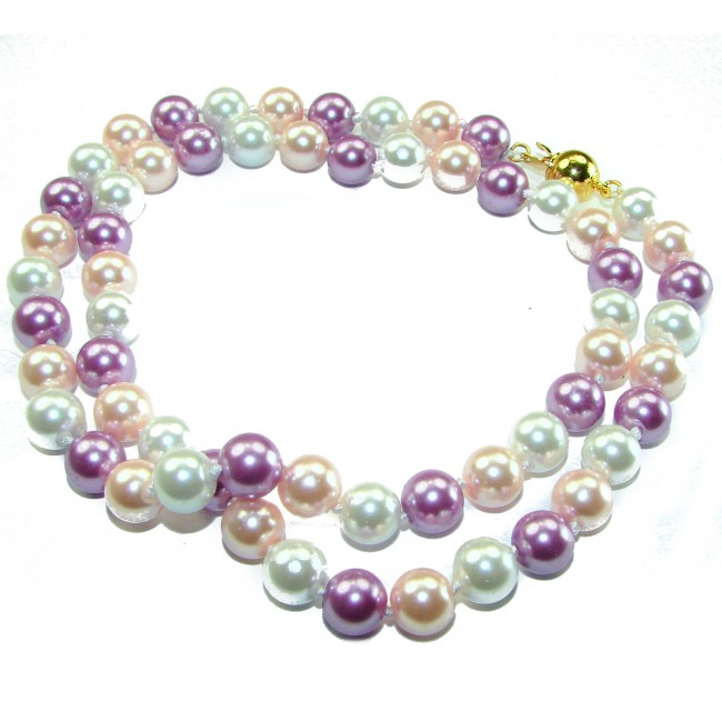 Luxurious fresh water Pearl .925 Sterling Silver handmade Necklace