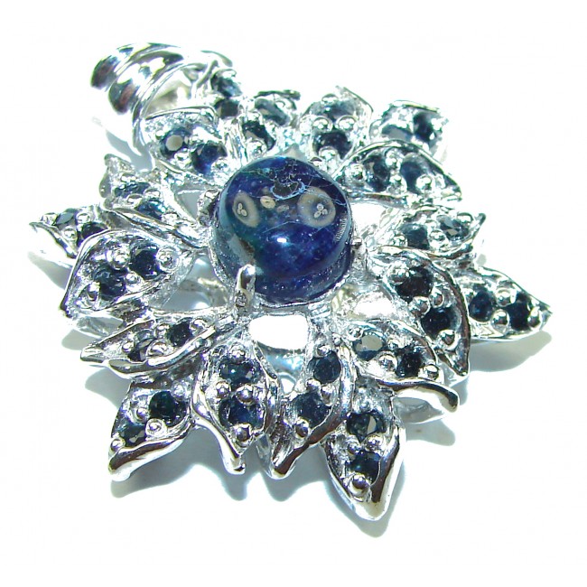 Sapphire .925 Sterling Silver handmade Pendant