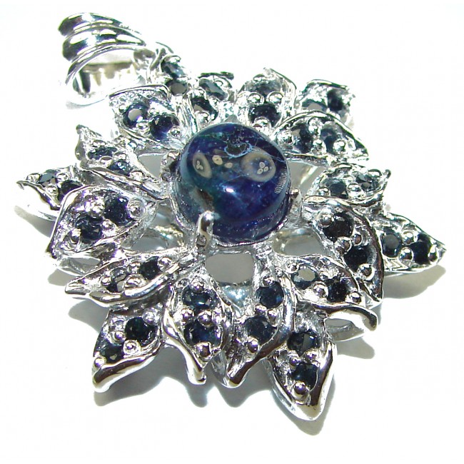 Sapphire .925 Sterling Silver handmade Pendant