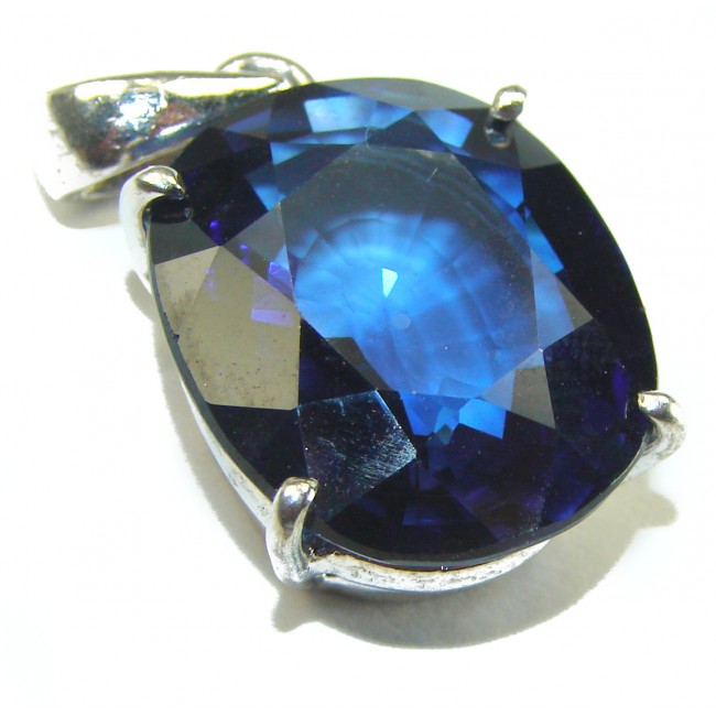 22.5 carat Precious London Blue Topaz .925 Sterling Silver handmade Pendant