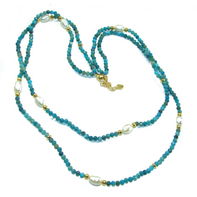 Rio de Janeiro Apatite .925 Sterling Silver handmade necklace