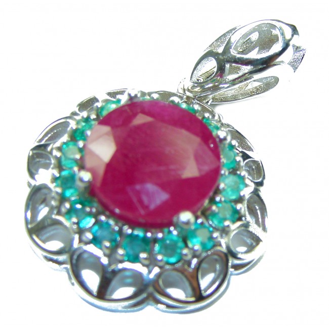 True Passion Ruby .925 Sterling Silver handmade Pendant