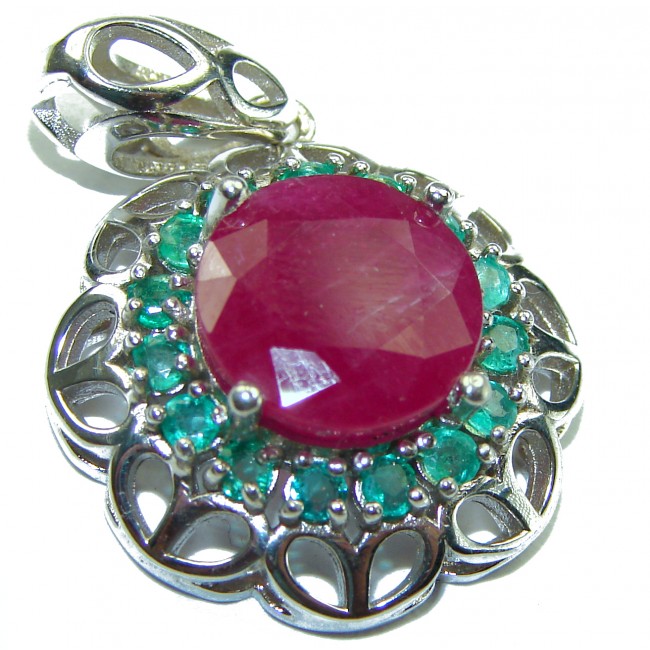 True Passion Ruby .925 Sterling Silver handmade Pendant