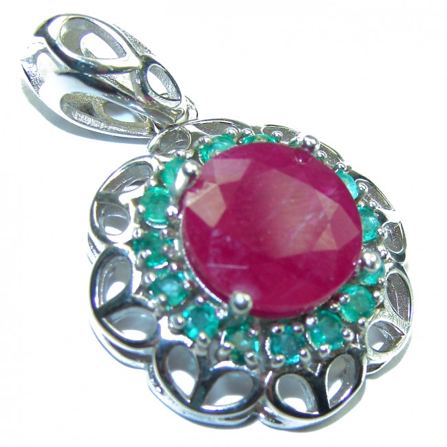 True Passion Ruby .925 Sterling Silver handmade Pendant