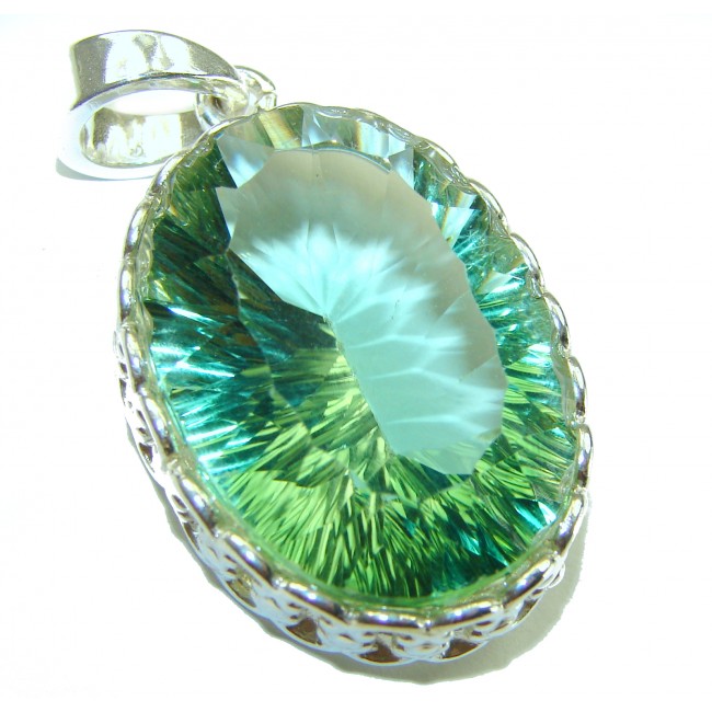 Green Ivy Green Amethyst - Prasolite .925 Sterling Silver handcrafted pendant