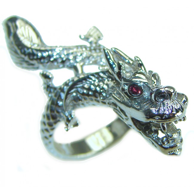 Dragon . 925 Sterling Silver Ring s. 7 1/4