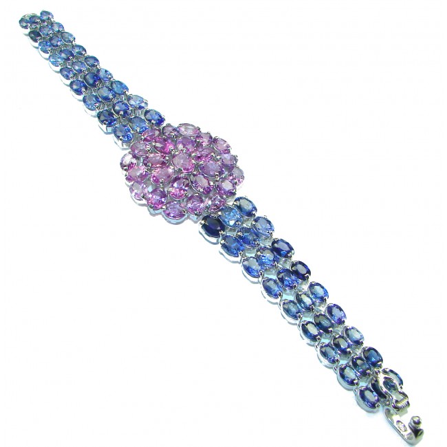 Purple Beauty authentic African Amethyst Iolite .925 Sterling Silver handcrafted Bracelet